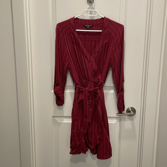 Red Wrap Dress - Picture 1 of 2